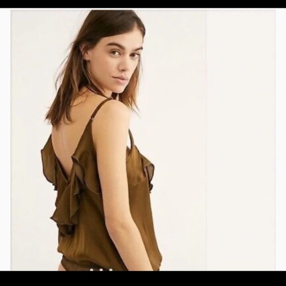 Free People Not Tired Olive Green Bodysuit - Picture 3 of 12